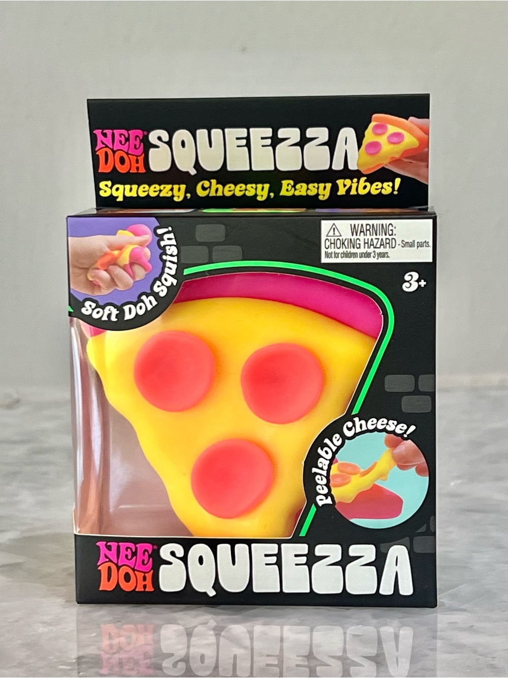 NeeDoh Squeezza Pizza Slice Squishy Toy